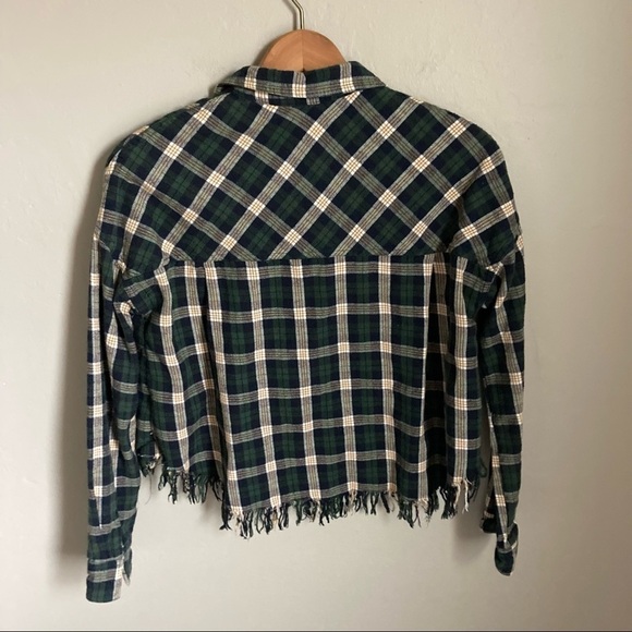 The Story Navy Blue Flannel Button Down Shirt size Small - Picture 5 of 6